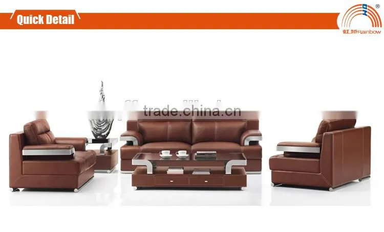 S-11 metal fram leather PU office sofa european style sofa