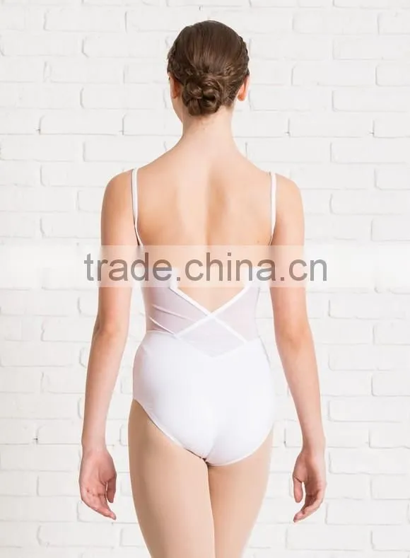 Girls Mesh high cut Camisole sexy ballet leotards