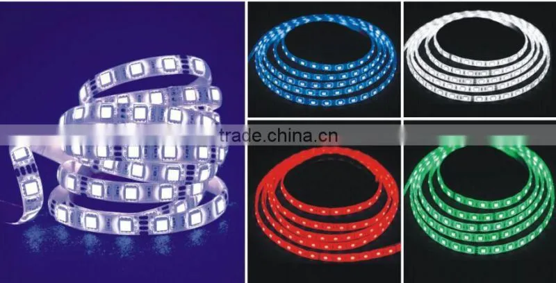 Outdoor flexible color DC 12 volt 24v 100m/roll outdoor SMD5050 flat led light strip 220V 110v for Christmas decoration ROHS