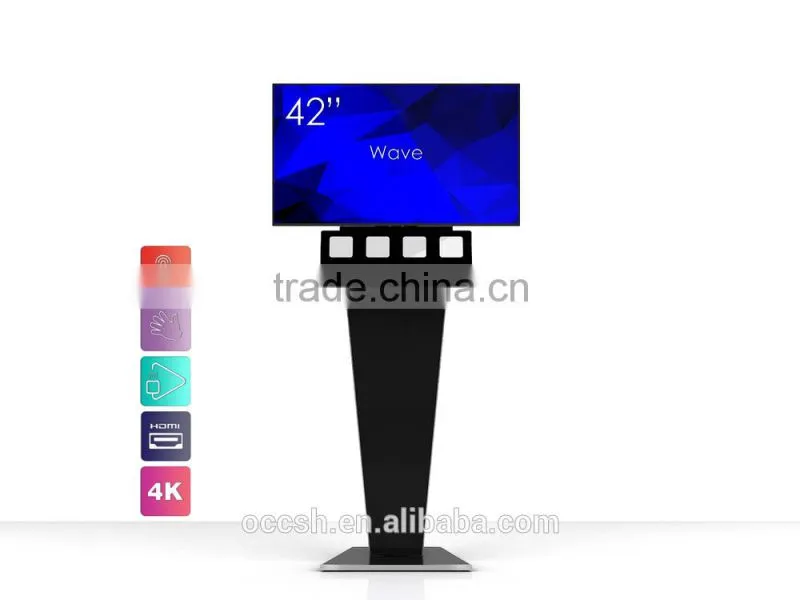 42 Inches Remote Control Advertising Display Kiosk Stand 4K DIgital Signage