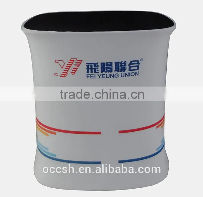 Square Promotion Table Tension Fabric Display Counter Supermarket Use Exhibition Promotion Desk