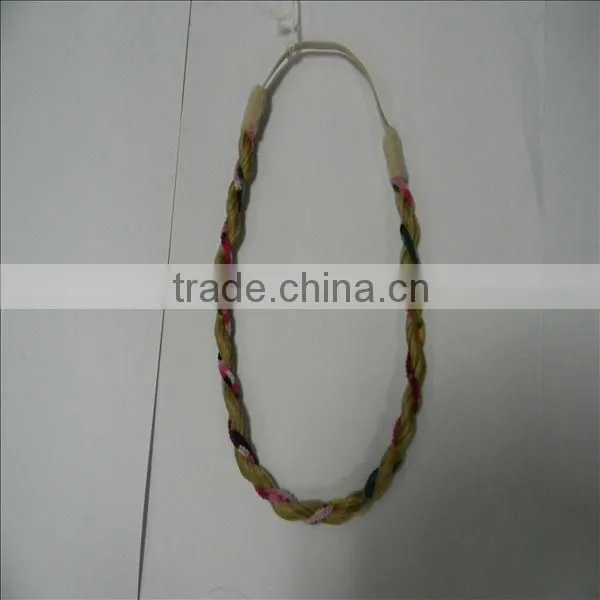 fashion elastic synthetic braid headband