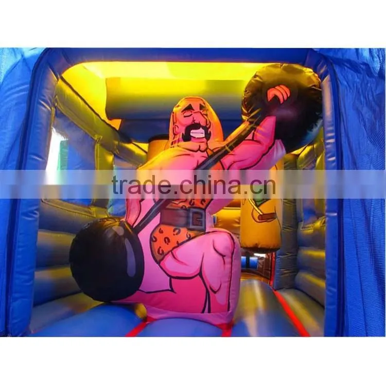 hot sell kids inflatable train obstacle course equipment,outdoor obstacle course entertainment equipment for children