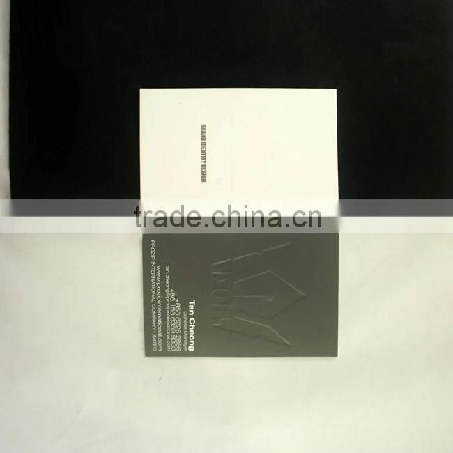 embossing business card and debossed business card printing