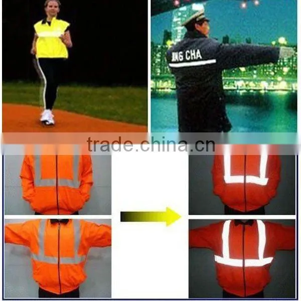 High Visibility Silver Reflective Fabric( Polyester ),Silver Reflective Fabric