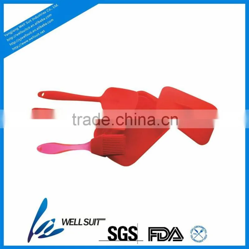 hot selling high quality colorful silicone bonny kitchen utensils