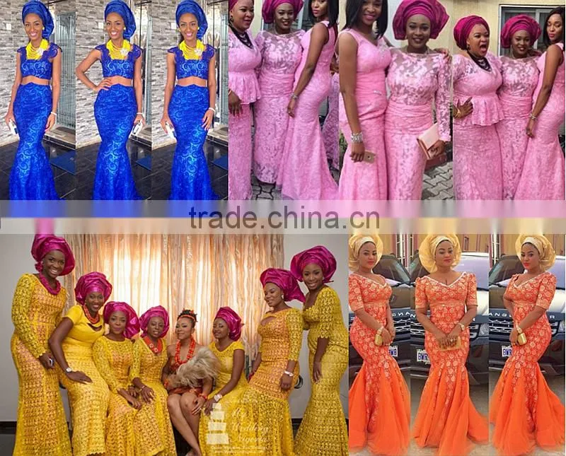 2016 Embroidered long headtie soft material nigerian dress nigeria damask headtie nice design aso oke