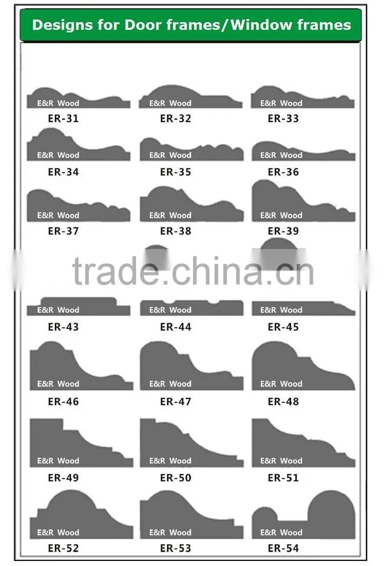 Wood Material Carved Colonial molding for Furniture Framing