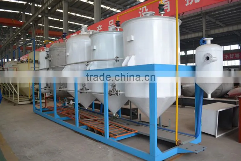 100TPD machinery equipment sunflower oil refining machine from huatai brand