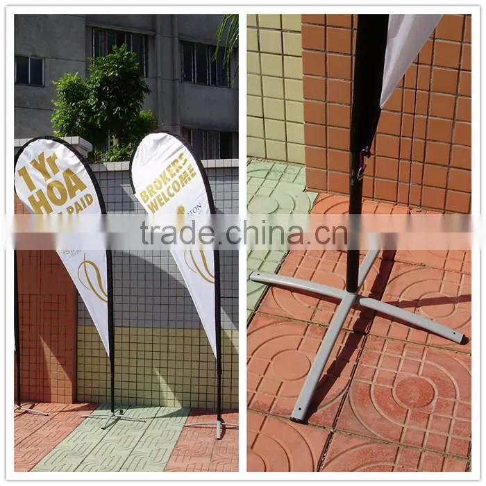 Custom Advertising Feather Outdoor Flying Banner Stand