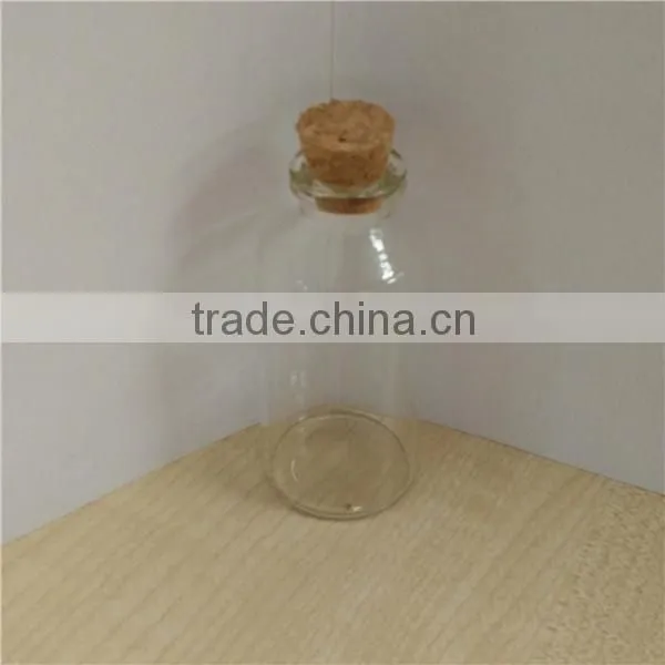 custom glass bottle with wood cork,small glass bottle