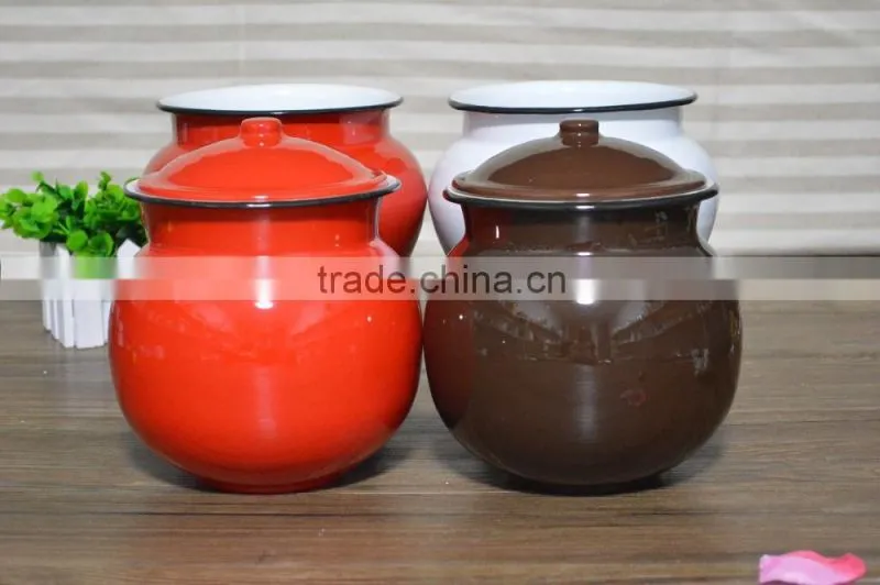 Pantone color enamel cooking pot, flower pot,tea pot