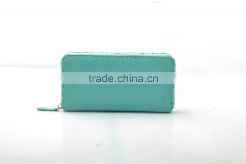 Italian leather RFID Blocking wallet classical leather card holder wallet green