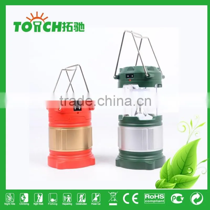 TOACH Lights High Quality Solar Rechargeable Camping Light Plastic Lantern Tent Lamp High Power Emergency Search Lights