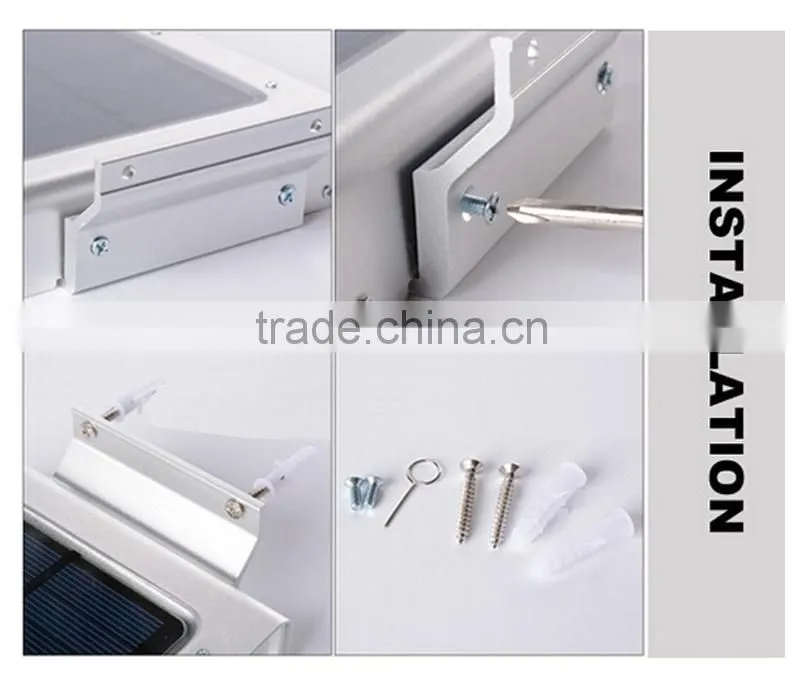 Human detective motion sensor solar wall light led for outdoor