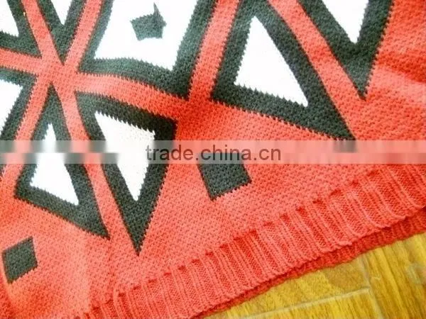 fashion lady acrylic knitted jacquard neckwarmer