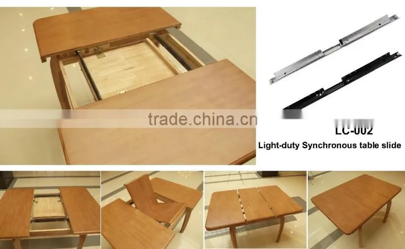 Light-duty Synchronous Opening Ball Bearing Table Slide(extension table mechanism)