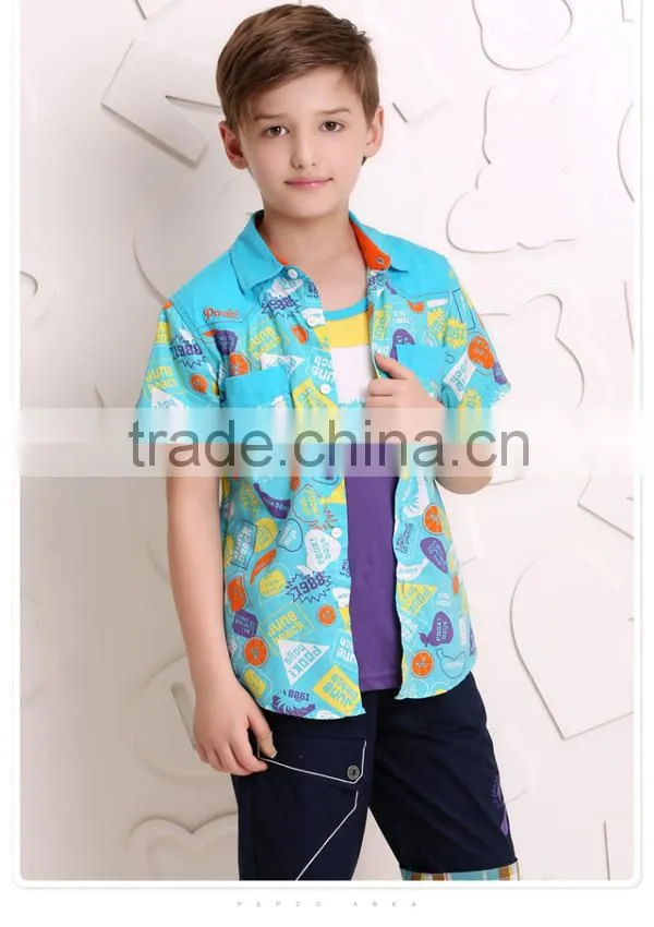 China supplier anti_shrink fabric beach shirts plain shirts for young man
