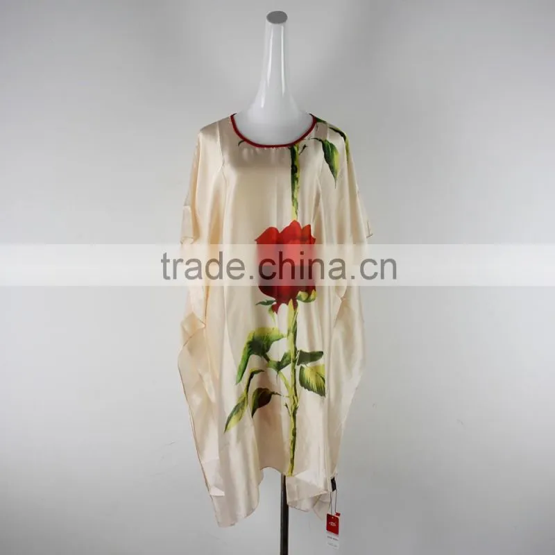 Bat-Wing Sleeve Chiffon Kanftan Dress Women
