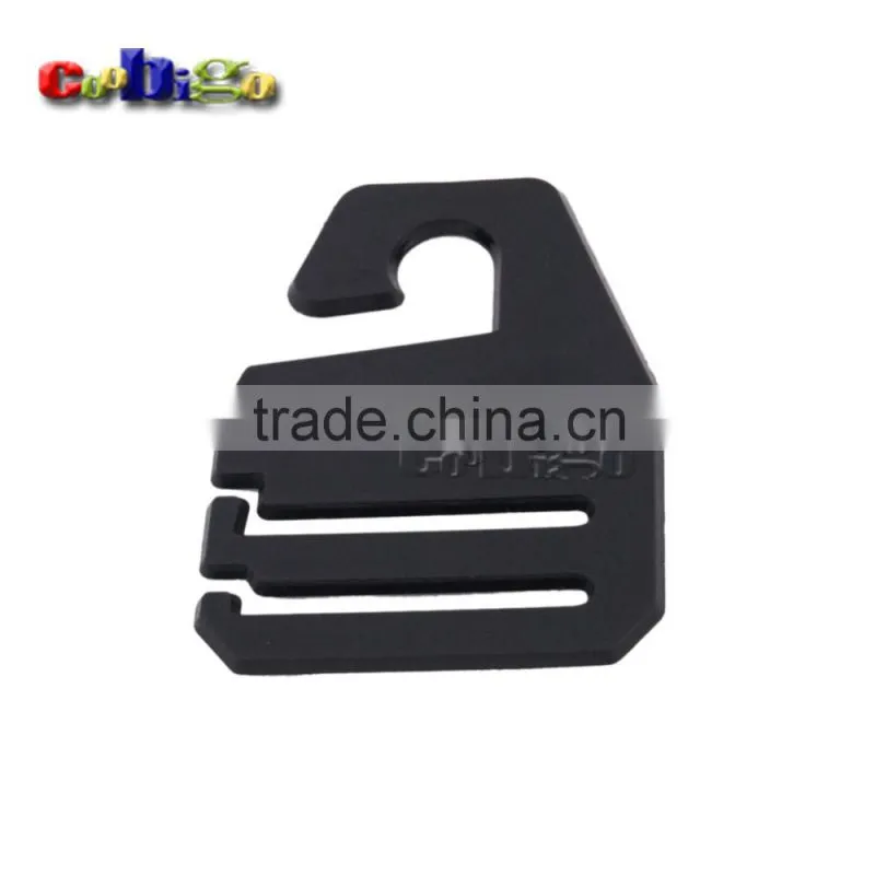 35mm Webbing Black Plastic Necktie Hanger&Hook For Ties Garment Accessories #FLC262-B