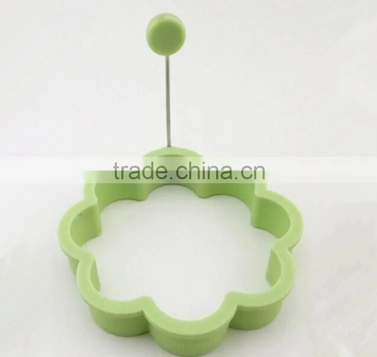 Food grade silicone egg fried egg ring cook ring with handle