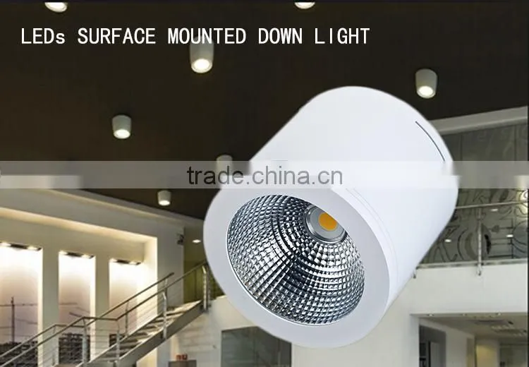 Anti-glare Surface Mounted LED Downlight White and Black Finished Housing