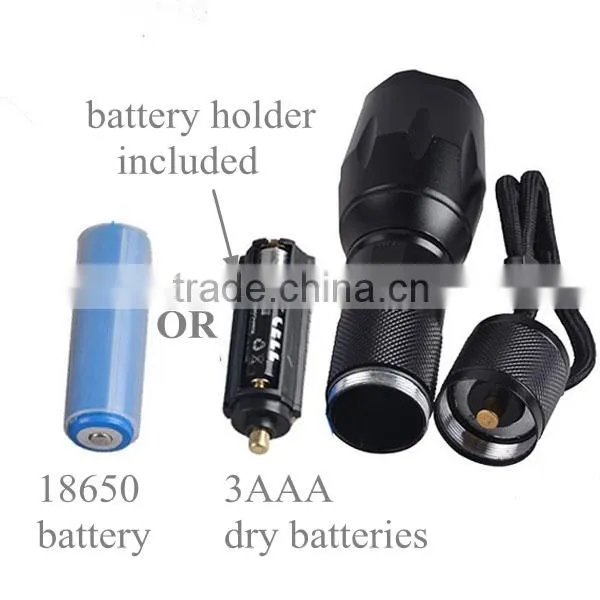 1000 Lumen Zoomable Power T6 LED Bike Flashlight