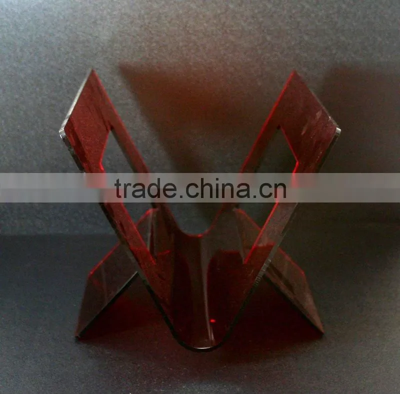 Acrylic Butterfly Magazine,Brochure Storage Stand /Rack/ Display/Shelf/ Holder