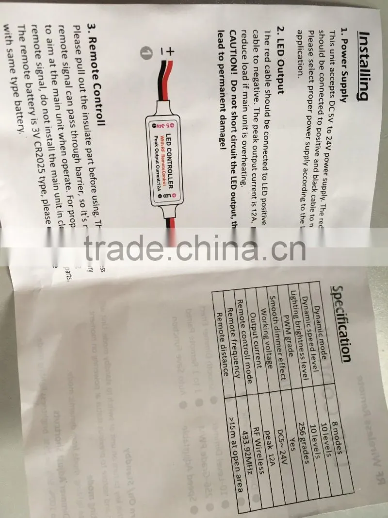 China Factory Price sigle light mini LED light controller led christmas light controller