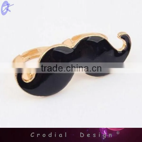 2013 New Products Cheap Wholedale Oil Drip Mustache Fashion Rings For Women