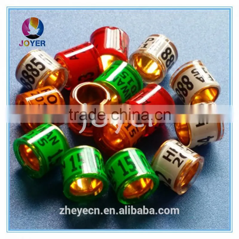 factory direct good quality and cheap price racing pigeon ring foot tag pet ring leg tag