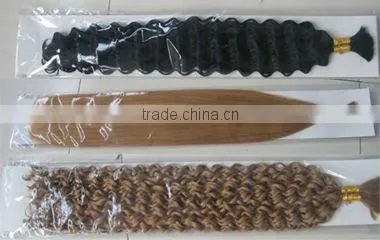 Brazilian 100% Remy Kinky curl Human hair bulk