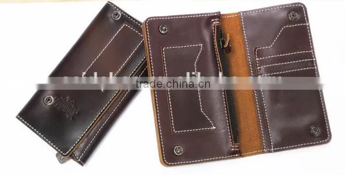 High quality man's wallet,soft top grain leather men wallet,supple genuine leather man wallet with custom logo