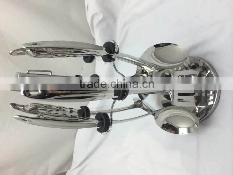 Hest-resistant Kitchen Tongs and Stainless Steel Silicone Cooking Utensils