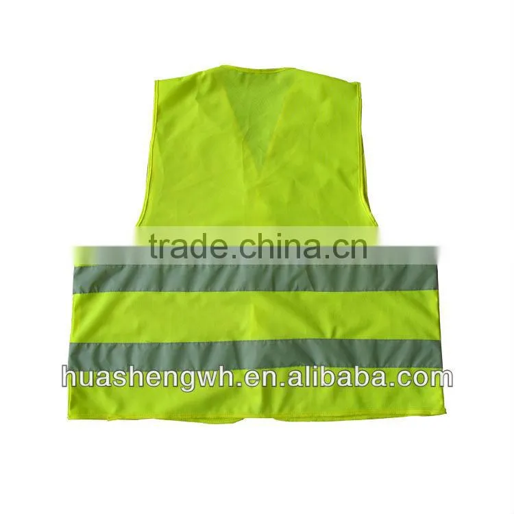 fluorscent dye mesh fabric to safety jacket hi vis vest for workwear
