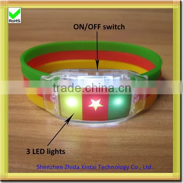 alibaba website silicone led wrist band