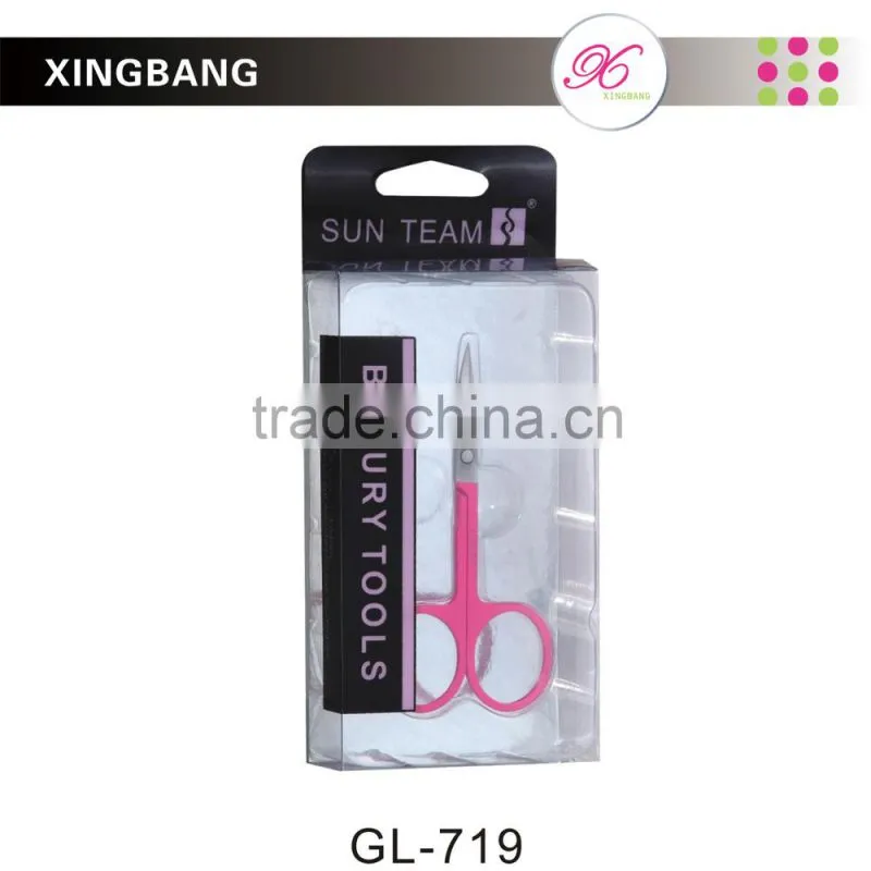 promotional cosmetic stainless steel cosmetic scissorss, personal care tools