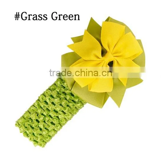 Kids Chiffon Flower Headband Children Accessories Baby Widen Headwear Hair band
