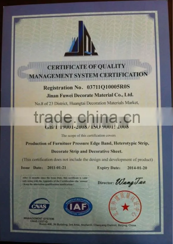high quality 3mm pvc edge banding