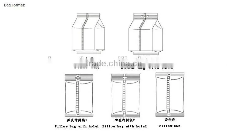 vffs packaging machine match with multihead combination weigher