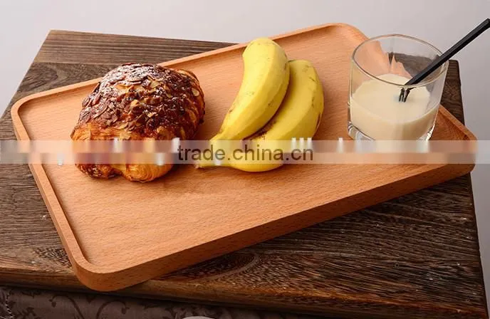 wholesale simple wood square plate for food