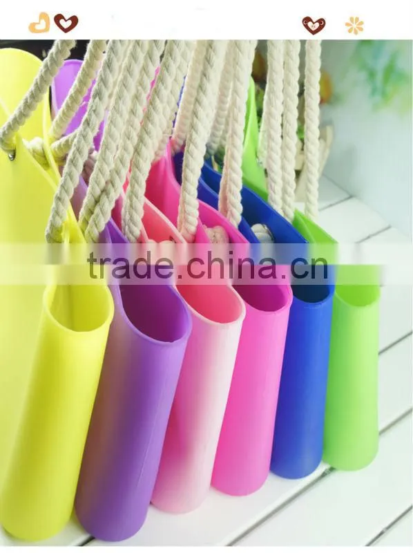 Hot sale colourful silicone bags & handbags