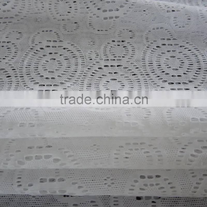 China factory new design 90/10 nylon spandex intersecting circles patern jacquard fabric, fashion garments jacquard fabric
