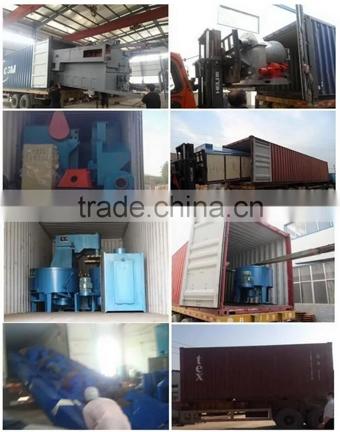 Leaning tumblast shot blasting machine