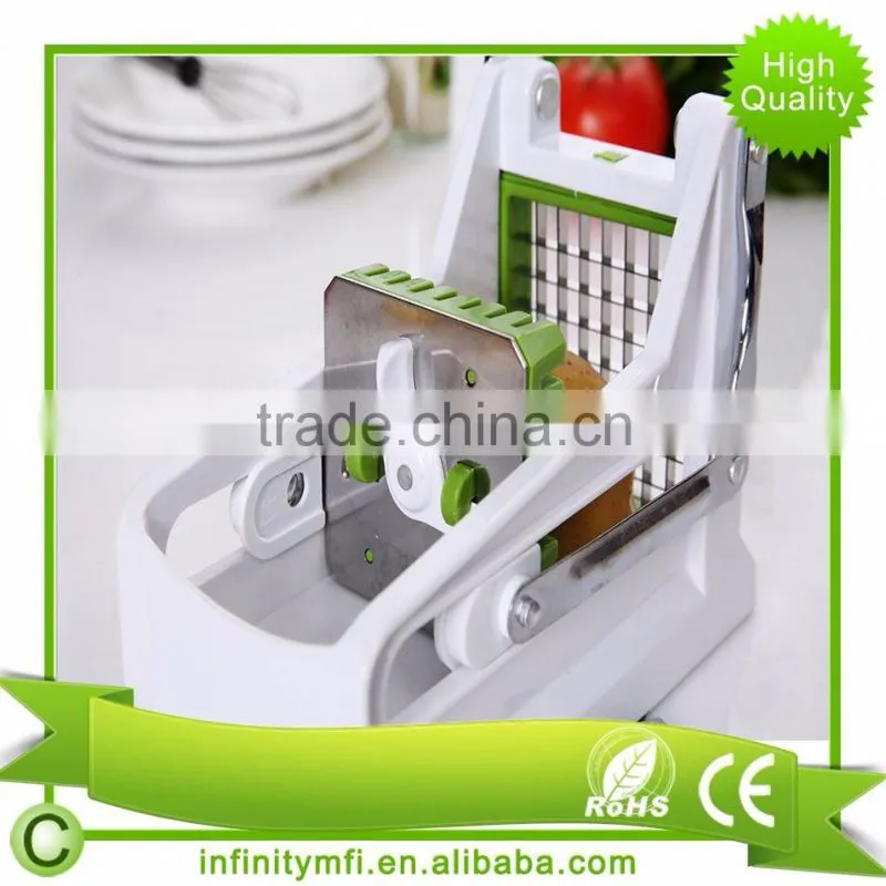 Hot selling Potato Vegetable chipper /Premium French Fry Cutter/Potato Slicer Includes 3-in-1 Peeler/Fruit brush+Clean Brush