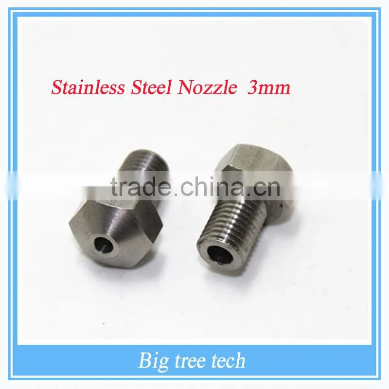 Extruder nozzle 3mm stainless steel nozzle cleaning machine nozzle spout for 3D printer