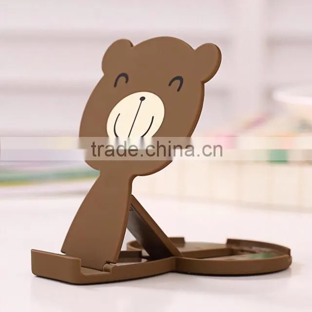 Cartoon mirror plastic cell phone display stand
