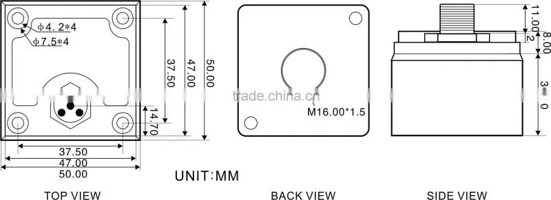 Excellent Stability 3D Gravity Sensor Three Axis