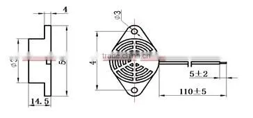 FBPB2715 Single Tone nature warning c for toy (FBELE)