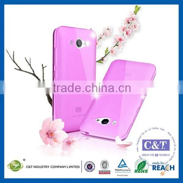 C&T 0.3mm Ultra Thin Clear Rubber Soft TPU Matte Case Cover for Xiaomi Mi 2/2s